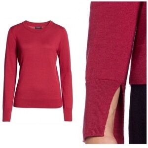 HALOGEN Split Sleeve Knit Sweater